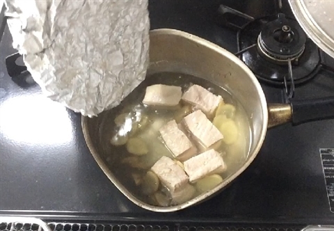 Stewed pork cubes