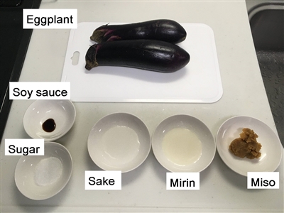 grilled eggplant with shigi-yaki
