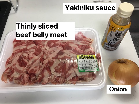 set meal with grilled meat