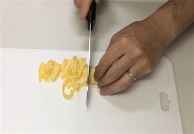 Thinly sliced beaten egg