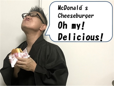 McDonald's Cheeseburger Oh my! Delicious!
