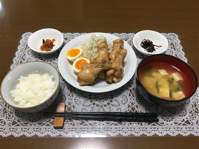 Ponzu-Simmered Chicken Wings
