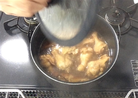 Refreshing simmered chicken