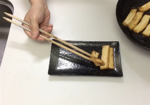 Fried tofu with noodle soup